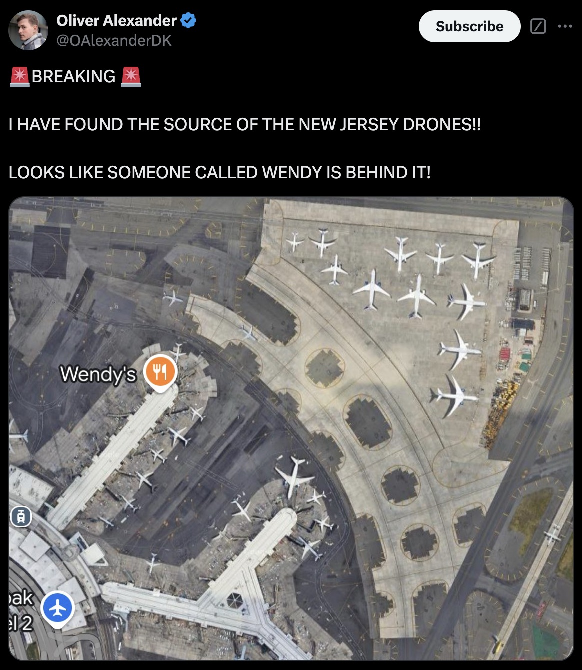 screenshot - ak 12 Oliver Alexander Breaking Subscribe I Have Found The Source Of The New Jersey Drones!! Looks Someone Called Wendy Is Behind It! Wendy's 1